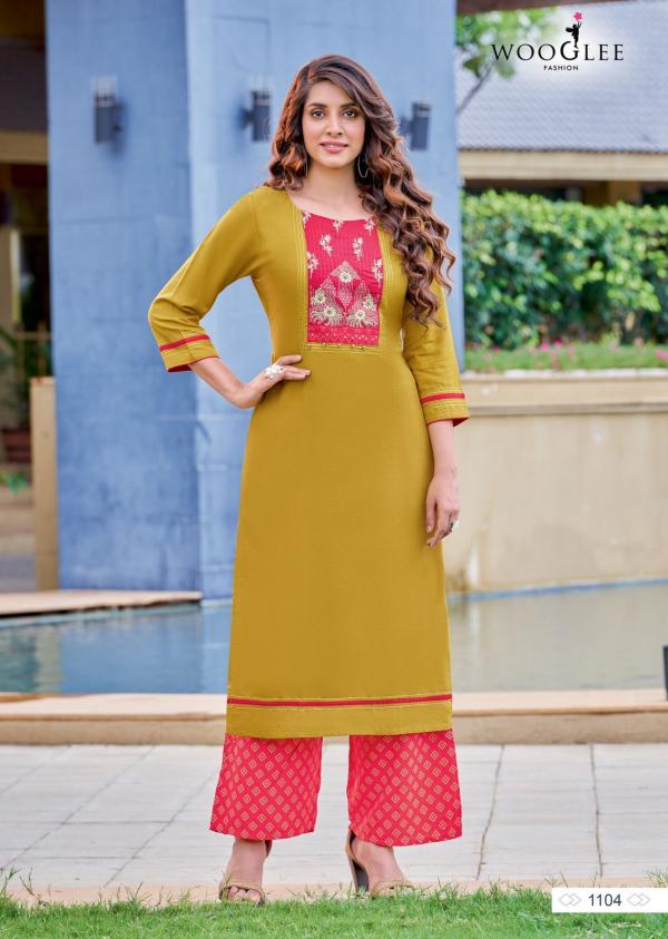 Wooglee Celebration 16 Fancy Wear Kurti With Bottom Collection